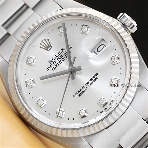 rolex dayjust white|rolex datejust 18k white gold.